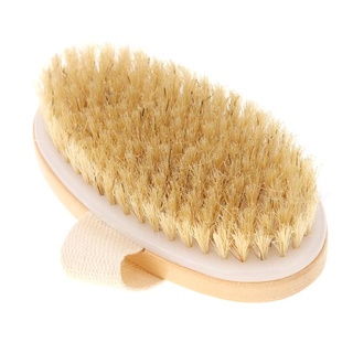 Dry Skin Body Soft natural bristle the SPA the Brush Wooden Bath Shower Bristle Brush SPA Body Brush