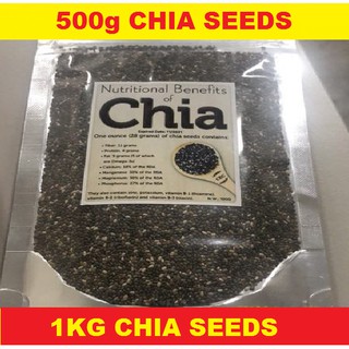 500G-1KG Chia Seeds Organic Chia Seeds Healthy Diet Supplements Weight Loss Food Keto Diet Bodyfashi