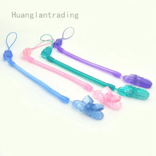 Huanglantrading 【】Hot 1pc Baby Infant Toddler Dummy Pacifier Spring Soother Nipple Clip Chain Holder Strap