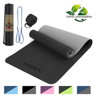 Ready Stock Lixada Non Slip Yoga Mat Certified TPE Eco Friendly Lightweight Pilates Exercise Mat