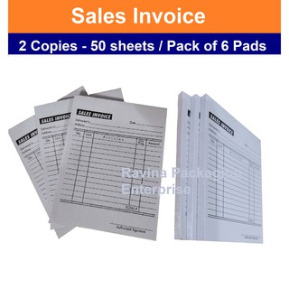Sales Invoice / Receipt Paper (6 Pads)