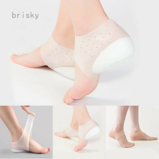 Unisex Invisible Height Increase Socks Heel Pads Silicone Insoles Foot (1)