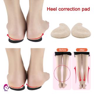 SDJH Heel Pad Correction Shoe Heel Inserts Insole for Foot Alignment Bow Leg Men Women