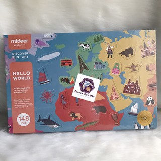 Mideer Hello World Magnetic World Map
