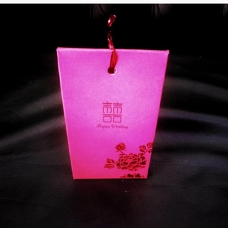 Mini Red Cardboard Box Happy Wedding Favor Gift Box Xi"