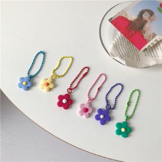 【₱ 400 libreng pagpapadala】 Ins flower pendant flower keychain earphone set bag hanging ornaments female (1)