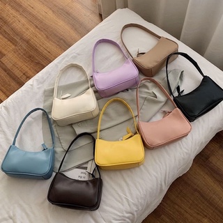 emie fashion Simple Elegant Korean Bag Women Small Shoulder Bag Pure Color Casual Sling Handbags