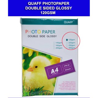 Quaff Photo Paper Double Sided 120gsm A4