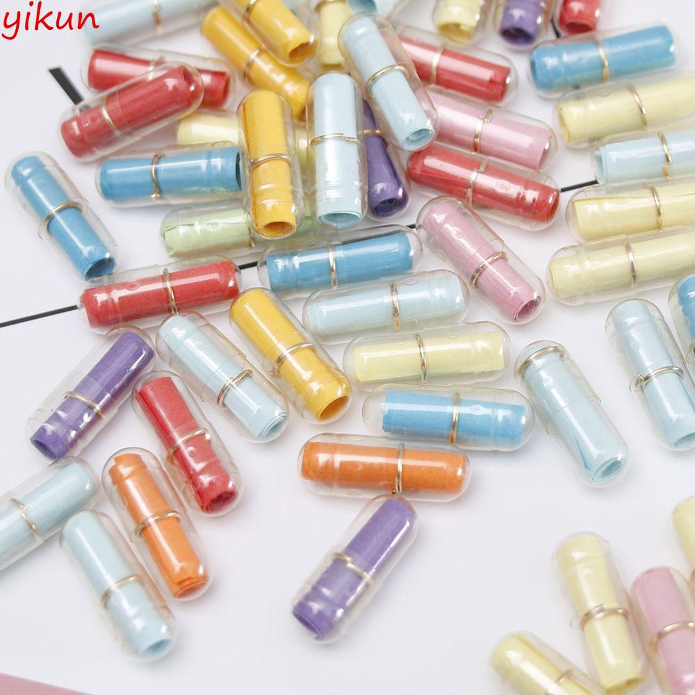 100Pcs Message in a Bottle Message Capsule Letter Cute Love Clear Pill