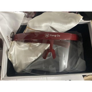 New products◐❖Heng de half face shield visor eye shield (with box) color red