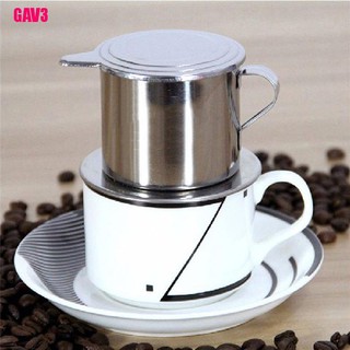 {GAV3&COD}Stainless Steel Vietnam Vietnamese Coffee Simple Drip Filter Maker Infuser