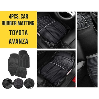 Accessories❦▦TOYOTA AVANZA Car Rubber Matting 4pcs./ car mat floor guard protection anti slip mattin