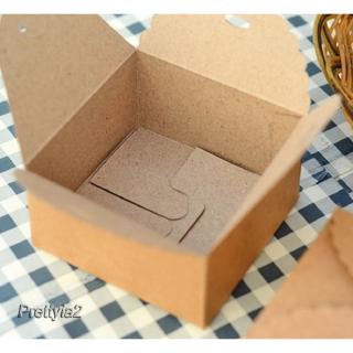 12PCS Brown Kraft Favour Box Wedding Craft Party Gift Package for DIY Cake