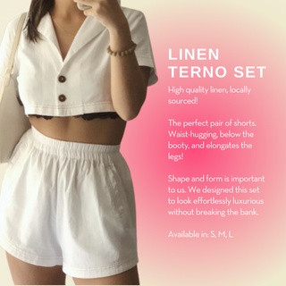Womens Plain Terno Cool Linen Set