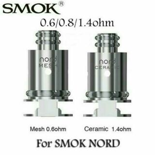 SMOK NORD Coil 0.6ohm and 1.4 Regular mesh Replacement pod with coil