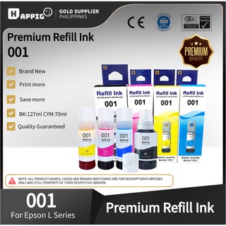 Epson ink 001 Set 001 Refill Ink Set(BCMY) Compatible for Epson L6170 L6190 L4150 L4160