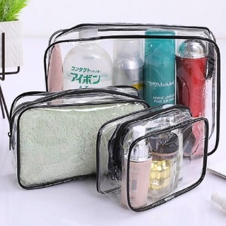 COD Transparent PVC Bags Travel Organizer Clear Makeup Bag Beautician Cosmetic Bag Beauty Case Toiletry Bag Make Up Pouch Wash Bags