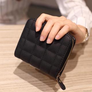 Korean Women Short Mini Wallet Leather Credit Card Purse