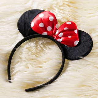 Baby Girl Cosplay Minnie Mouse Polka-Dots Accessories Headband Princess Cartoon Hairband