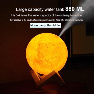 200ml-880ml 3D Moon lamp aroma water based oil USB humidifier (1)