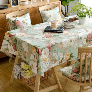 Retro Waterproof Long Table Tablecloth Fabric Square Table Cover Cloth Cotton Linen Coffee Table Tablecloth