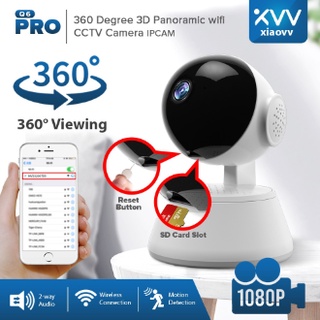 ✘✗▧Xiaovv V380 Q6 PRO 1080p MV-T3810-Q6S Smart Security IP Cam 360 Degree PTZ Control 3D Panoramic
