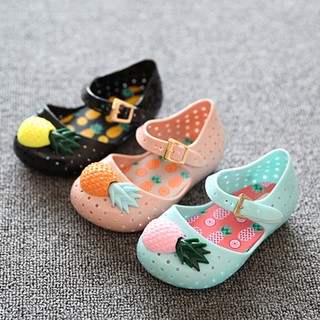 Plain Rain Boot Jelly Pineapple Fruit Toddler Kids Shoes