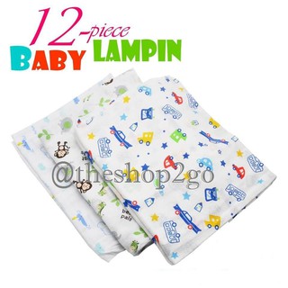 ❣ Birdseye 12pcs Printed Cloth Diaper Lampin ❣