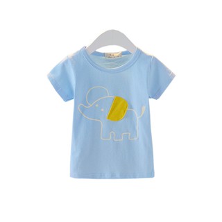 Baby Boy Summer Short Sleeve Tops Tee Elephant T-Shirt Kids Cotton Shirt Blouse character backpack