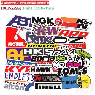 100Pcs/Set ❉ Motorcycle - Brand Logo JDM Series 01 Stickers ❉ Racing Moto ：Fans Collection DIY Mixed Doodle Stickers