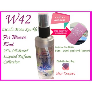 85ml freebox ESCADA MOON SPARKLE inspired OILBASED perfume by Rmg Collection