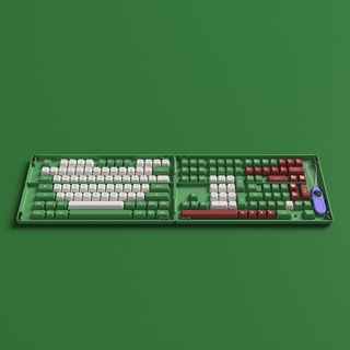 Akko Matcha Red Bean 158-Key ASA Profile PBT Double-Shot Full Keycap Set for Mechanical Keyboards with Collection Box (4)