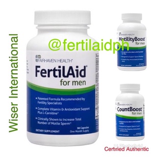 Fertilaid For men by fairhaven health brand new 90 capsules count motility fertilaid fairhaven