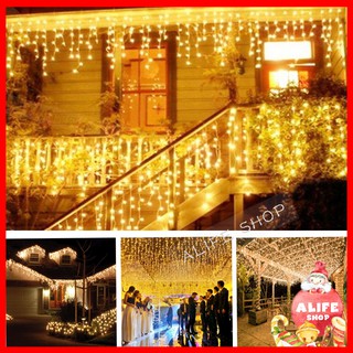 9M / 288 LED Icicle Lights Christmas Lights New Year Holidays Icicle Lights Curtain Lights