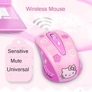 CHYI Cute Hello Kitty Wireless Mouse Computer Mouse Mini Gift Mause 1600DPI PC Mouse 2.4Ghz Usb