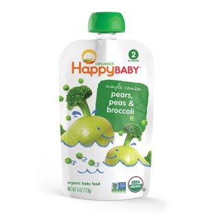 Happy Baby Simple Combos Pears, Peas & Broccoli Stage 2 113g