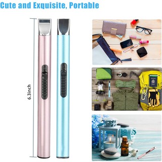 Candle Lighter, Electric USB Rechargeable Lighter Arc Long Lighter Flameless Lighter with Safe Butto (7)