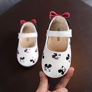 BBWORLD Kids Girl Fashion Versatile Cartoon Mickey Soft-soled Casual Shoes Princess Shoes (7)