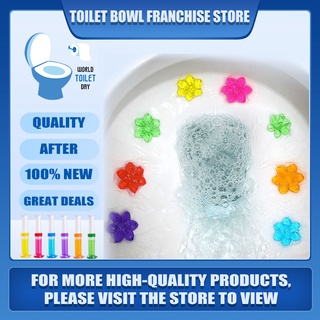 Toilet Cleaner Gel ✨ Toilet Bowl Cleaner Flower Stamp Toilet Deodorizing Gel Stamp Toilet Flask Odor (1)