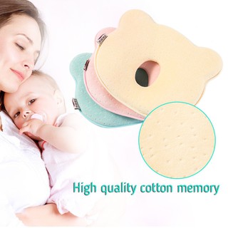 Infant Baby Cot Pillow Prevent Flat Head Memory Foam Cushion For Newborn Sleep