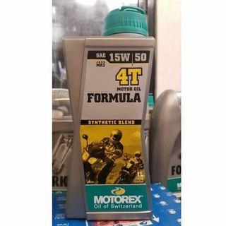 4T FORMULA 15W50 SYNTHETIC BLEND , 3R Motorcycle Trading , Motorex oil of Switzerland