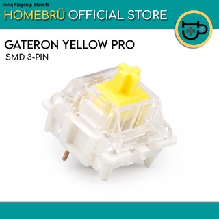 ▦❏❄10pcs Gateron Yellow PRO (Linear) Mechanical Keyboard Switches SMD LED