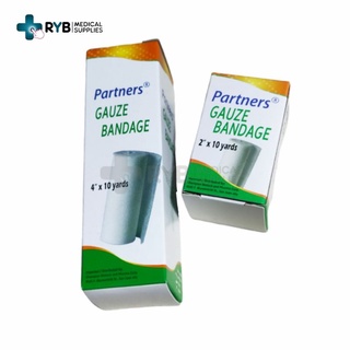 Partners/Surgitech Gauze Bandage 2", 3" & 4" by 10 yards ( Sold per piece )