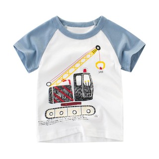 BabyL Toddler Baby Boy Cartoon Print Cute T-Shirt Tops Clothes Outfits
