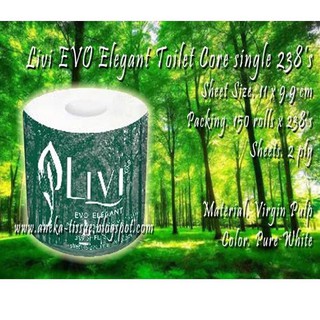 Ready Limited Contents 12 Roll Tissue LIVI Roll - LIVI EVO Elegant Premium Roll Tissue - Toilet Tissue