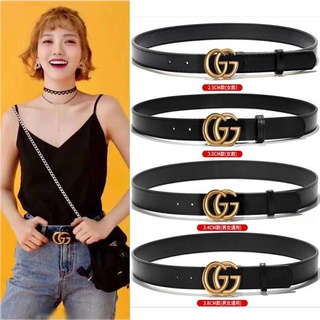 Men/Women Fashion Leather Belt GG Double G Buckle Belts