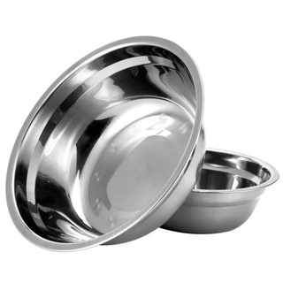 SILICONE FUNNEL♣℗Stainless steel soup basin school site canteen round soup bowl small basin