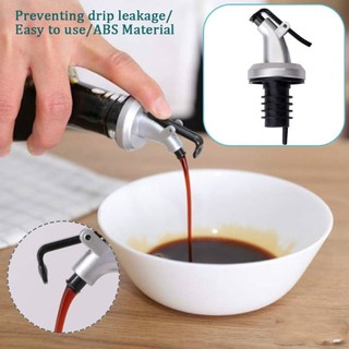 Js Oil Sauce Vinegar Bottle Flip Cap Stopper Dispenser Pourer Faucet Kitchen Tool