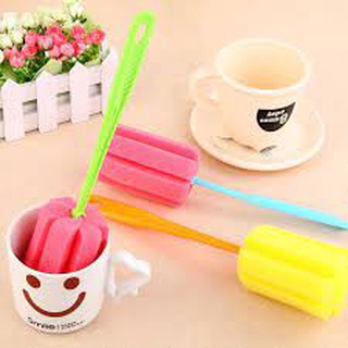 Sponge Cleaner Long Handle Brush Glass Milk Bottle Cups Brush Kitchen Cleaning Tool Kitchen Wash Cup