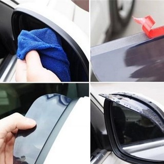 FOPH 2 pcs Black Rainproof car rearview mirror rain cover (1)